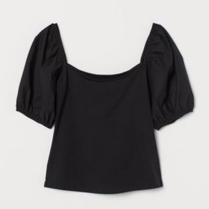 H&M Puff Sleeve Top - Size L